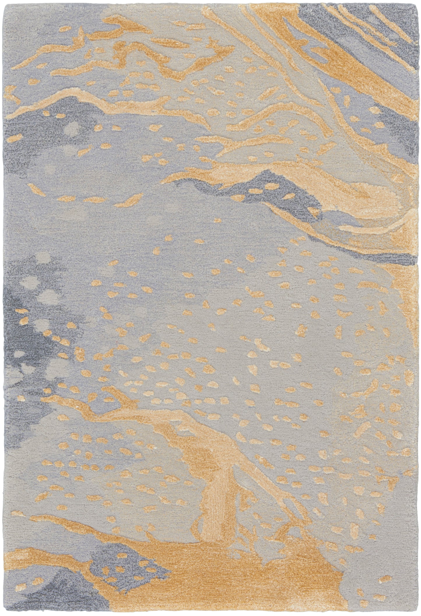 Nourison Prismatic 2' x 3' Grey Gold Modern Indoor Rug