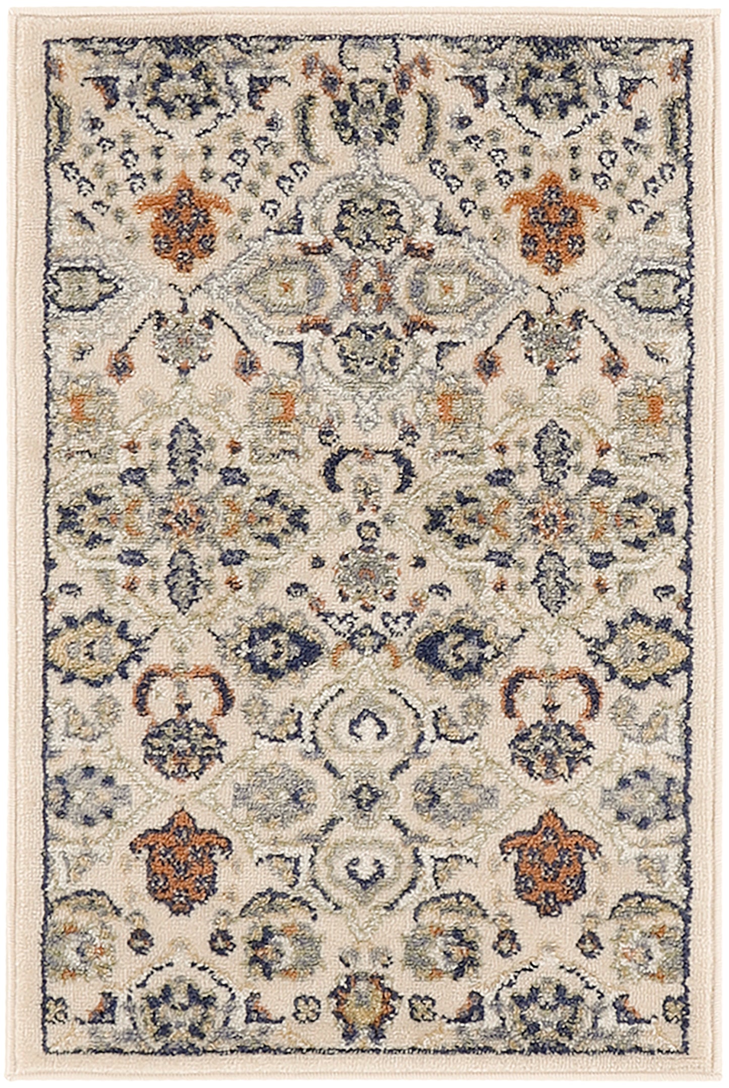 Nourison Allur 3' x 5' Beige Bohemian Indoor Rug