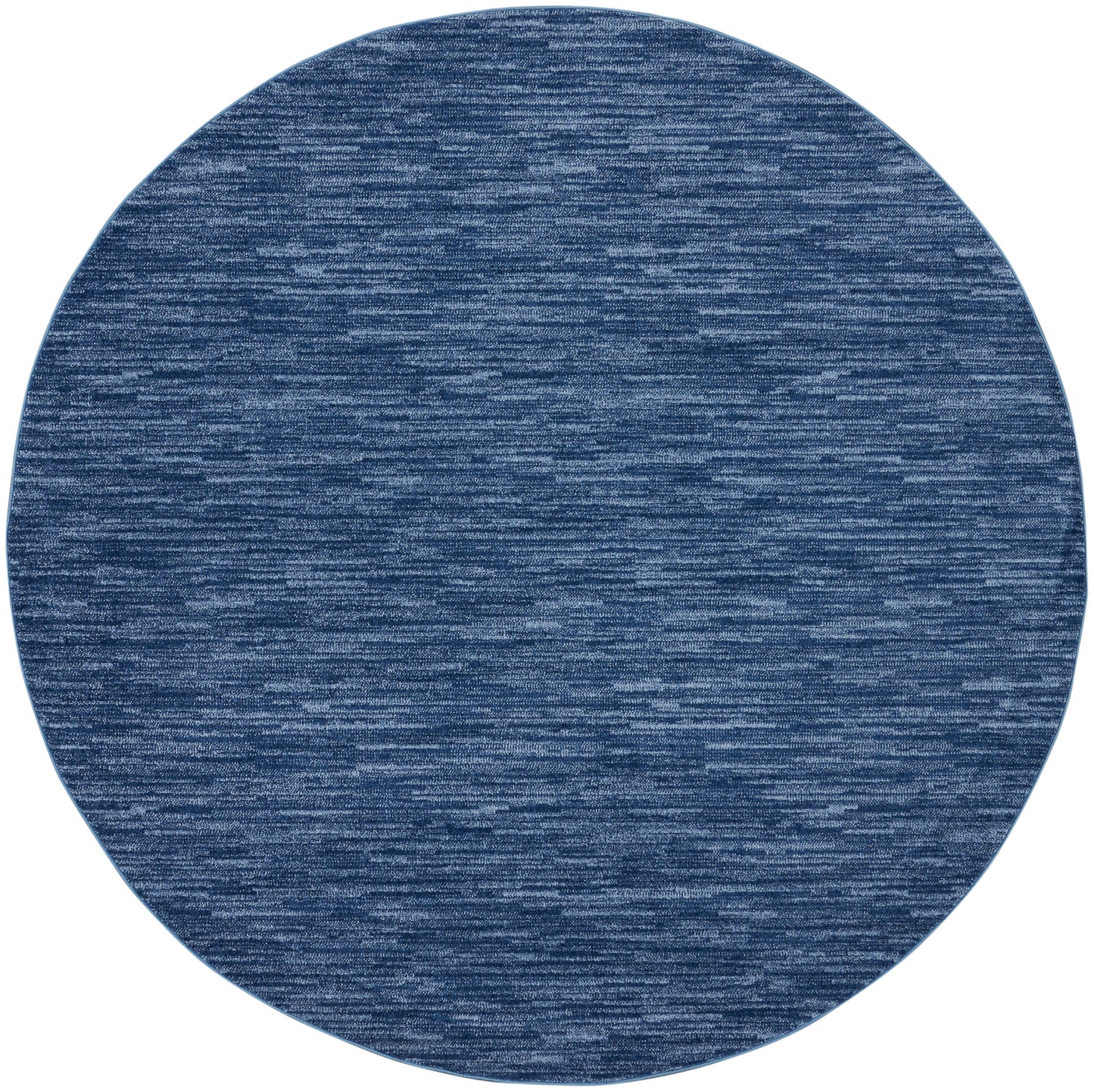 Nourison Nourison Essentials 6' x Round Navy Blue Outdoor Rug