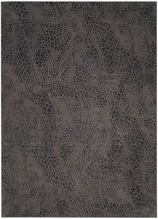 Nourison Desire 7'10" x 9'10" Charcoal Silver Modern Indoor Rug