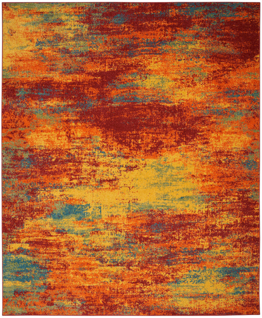 Nourison Nourison Essentials 9' x 12' Flame Modern Rug