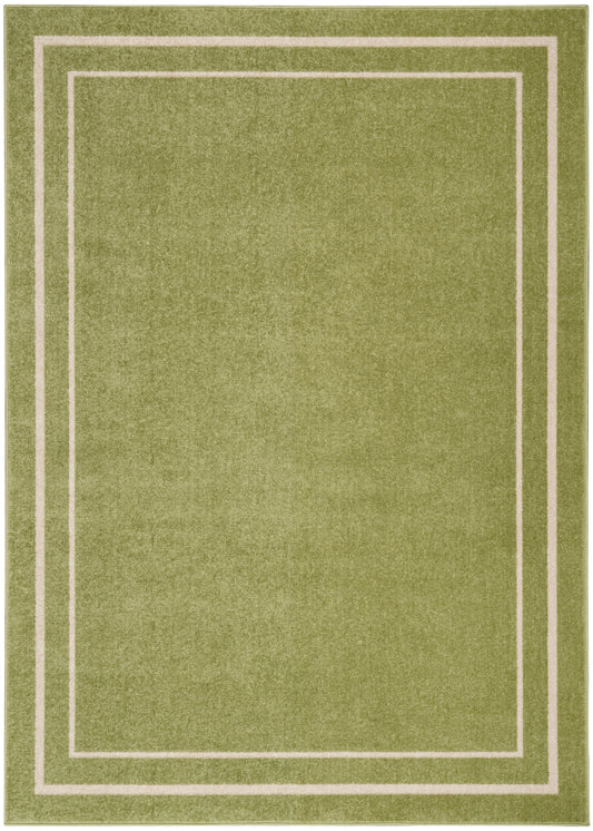 Nourison Nourison Essentials 4' x 6' Green Ivory Contemporary Rug