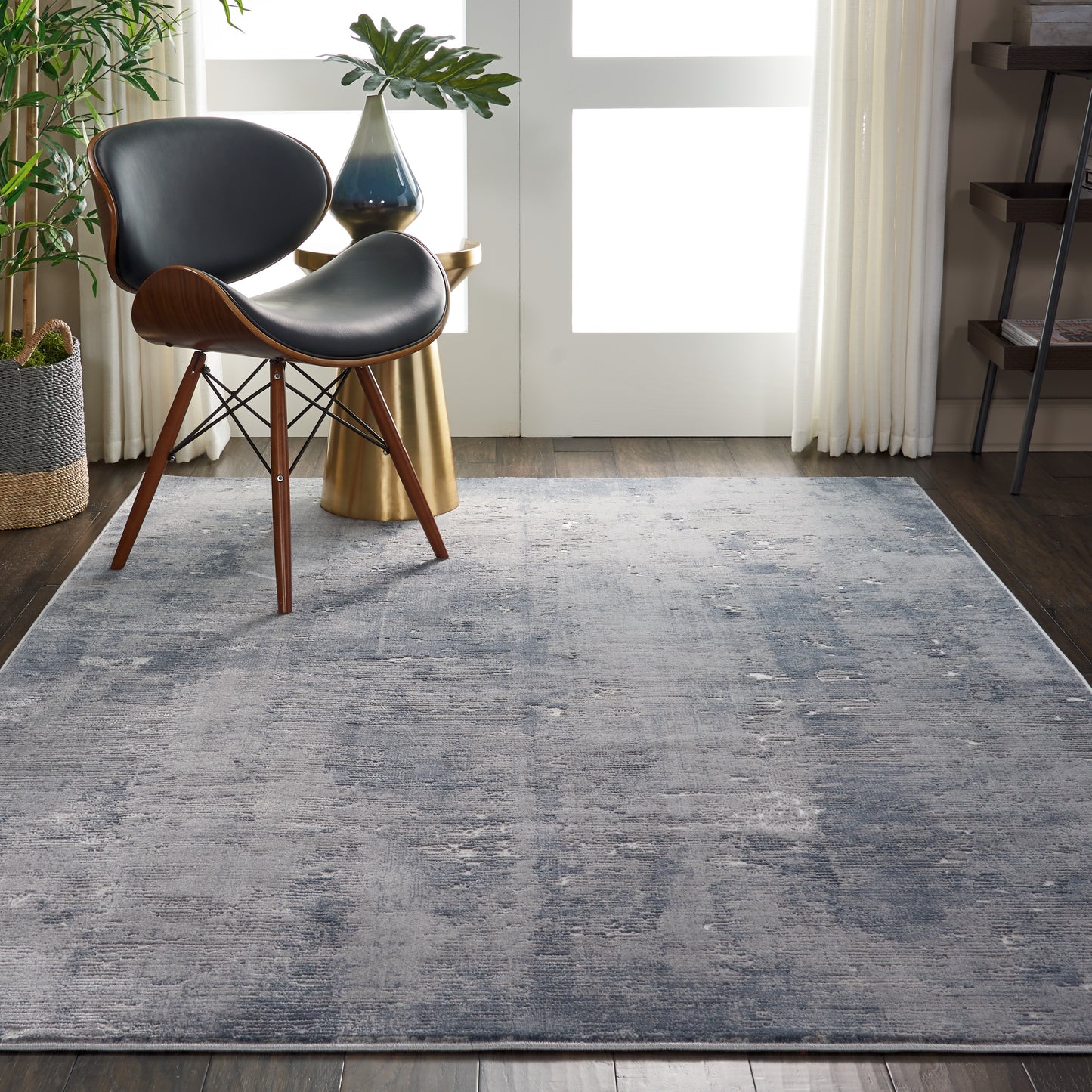 Nourison Rustic Textures 6' x 9' Grey Rustic Indoor Rug