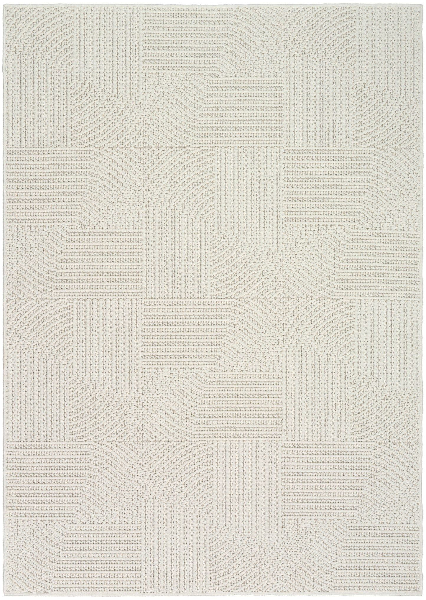 Nourison Natural Texture 5'3" x 7' Ivory Modern Indoor Rug