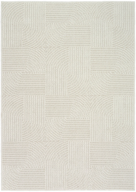 Nourison Natural Texture 5'3" x 7' Ivory Modern Indoor Rug