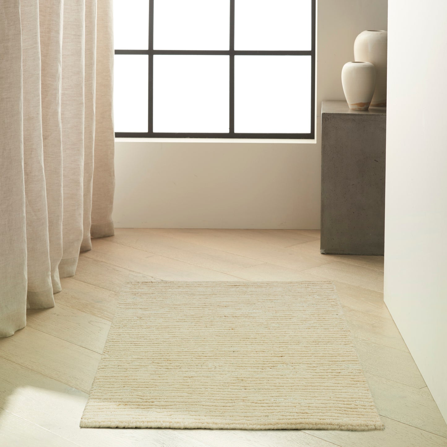 Calvin Klein Kathmandu 2' x 3' Natural Modern Indoor Rug