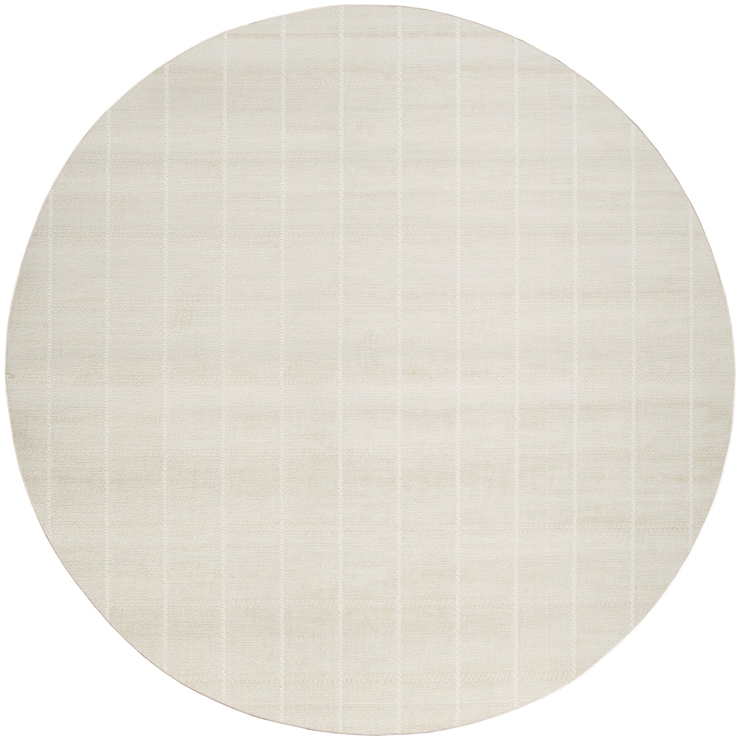 Nourison Serenity Home 4' x Round Ivory Modern Indoor Rug