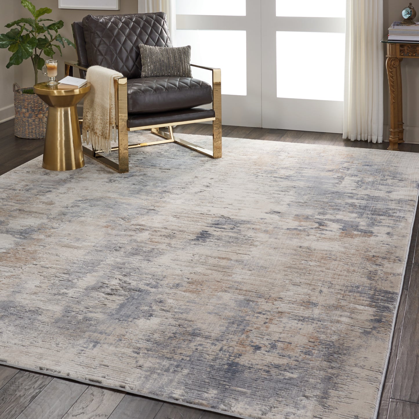 Nourison Rustic Textures 9'3" x 12'9" Beige Grey Modern Indoor Rug