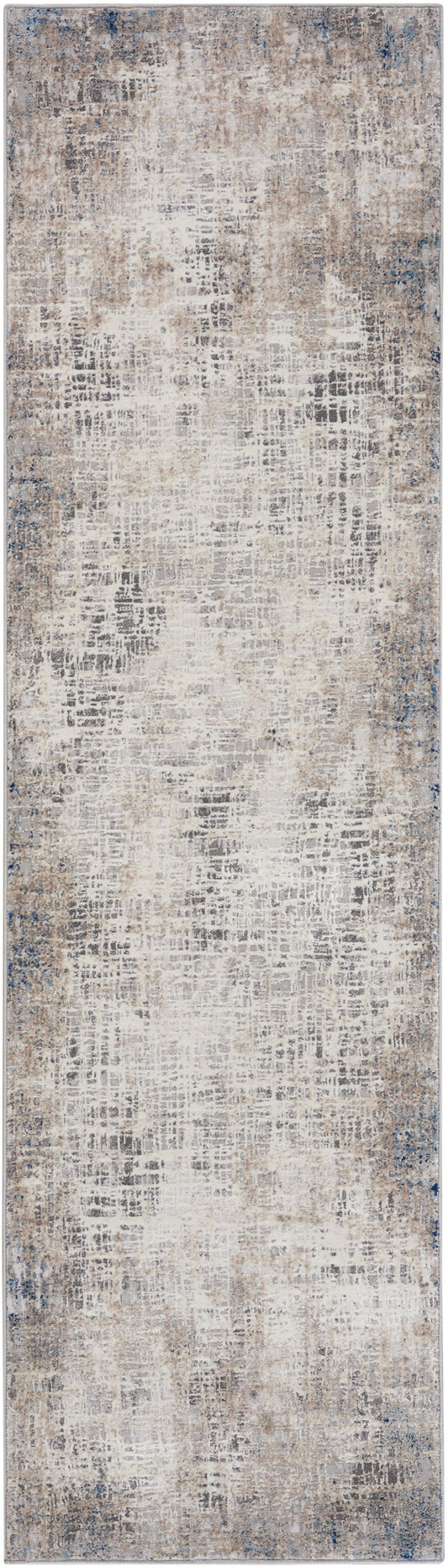 Calvin Klein CK022 Infinity 2'2" x 7'6" Blue Multicolor Modern Indoor Rug