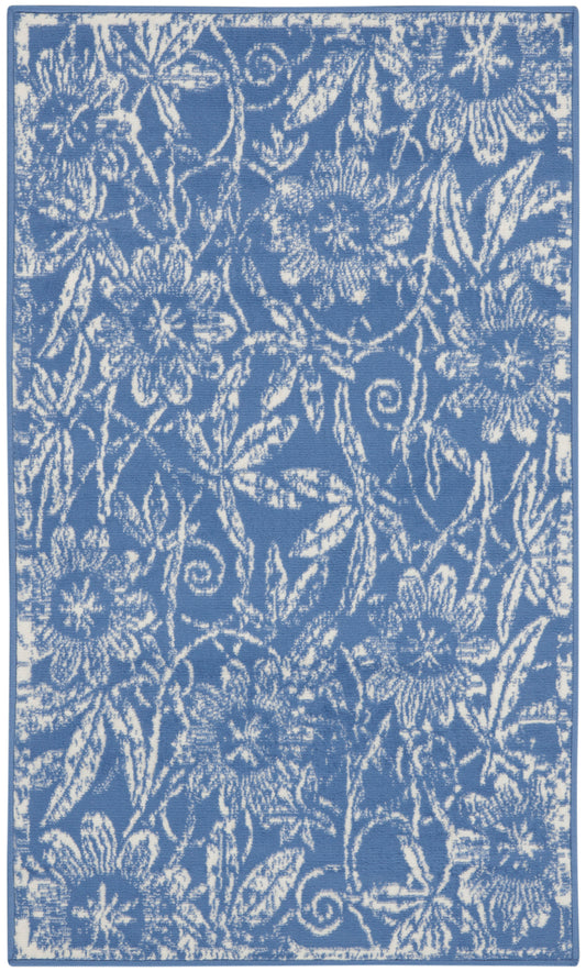 Nourison Whimsicle 3' x 5' Blue Farmhouse Indoor Rug