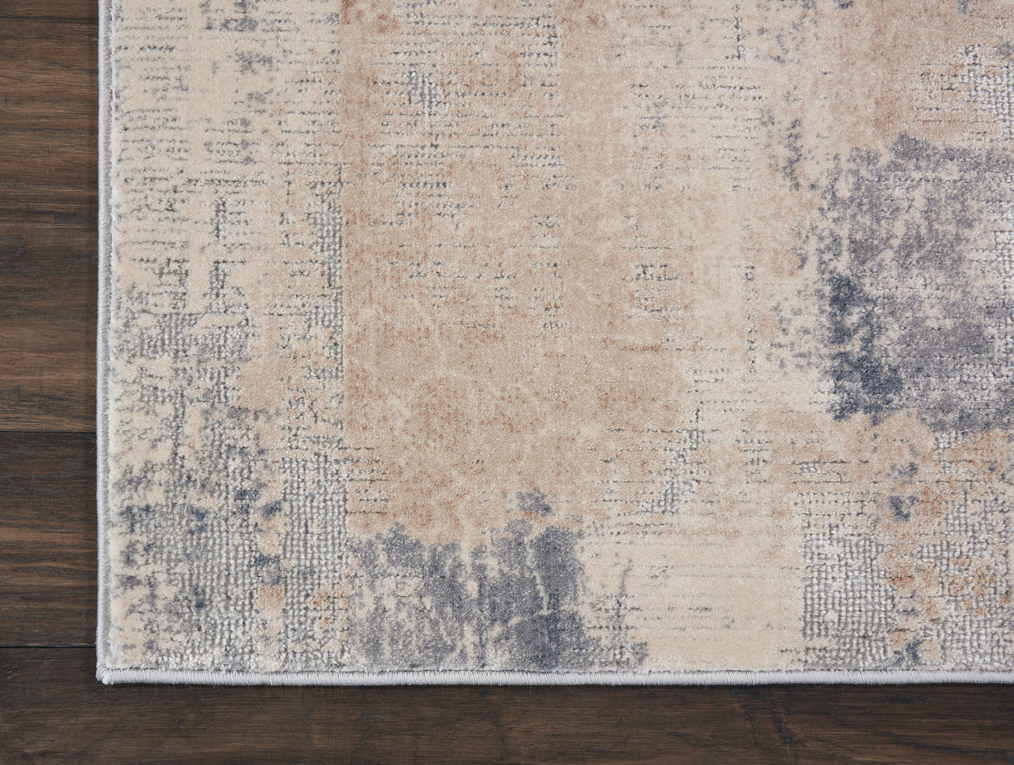 Nourison Rustic Textures 2'2" x 7'6" Beige Grey Modern Indoor Rug