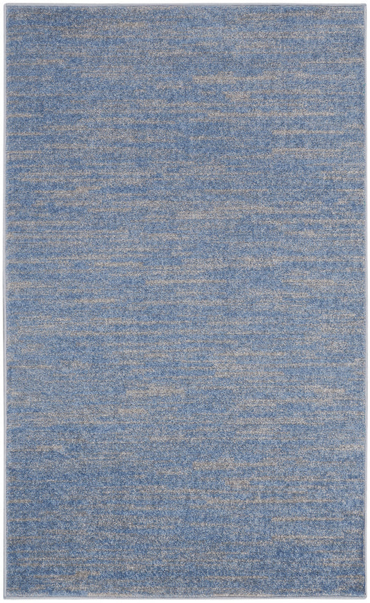 Nourison Nourison Essentials 3' x 5' Blue/Grey Outdoor Rug