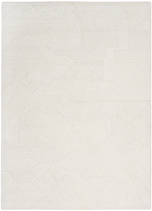 Michael Amini Ma30 Star 4' x 6' Ivory Modern Indoor Rug