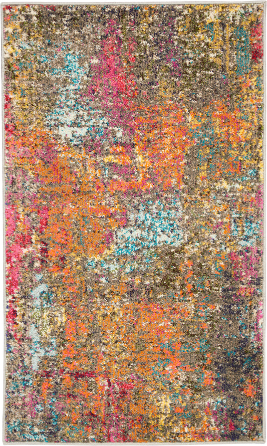 Nourison Celestial 2'2" x 3'9" Sunset Modern & Contemporary Indoor Rug