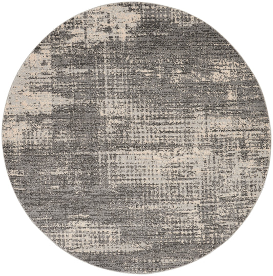 Calvin Klein CK950 Rush 6' x Round Grey Beige Modern Indoor Rug