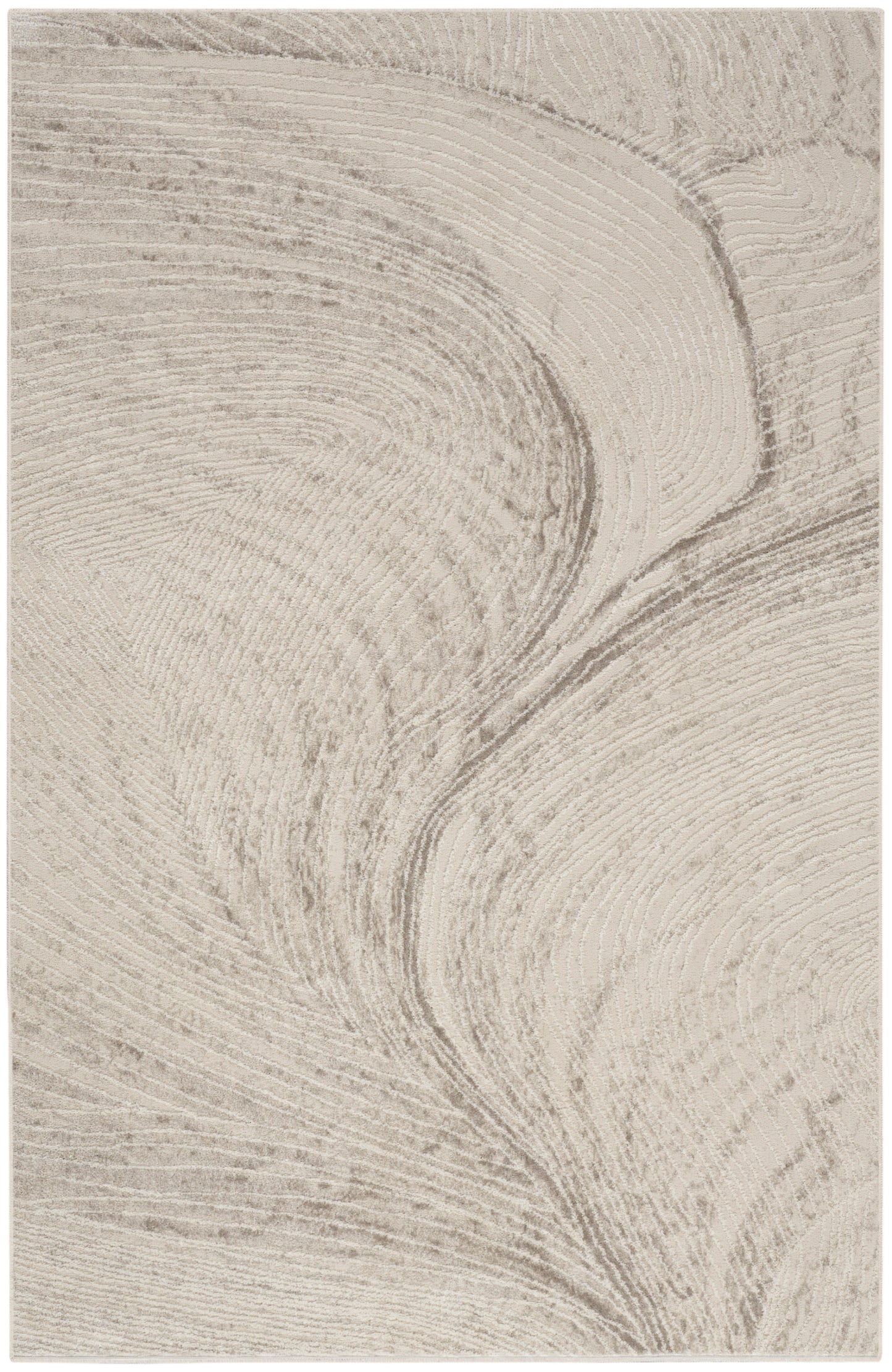 Calvin Klein Captivating 3'2" x 5' Ivory Modern Indoor Rug