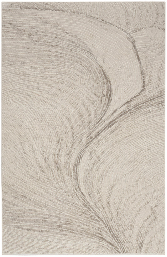 Calvin Klein Captivating 3'2" x 5' Ivory Modern Indoor Rug