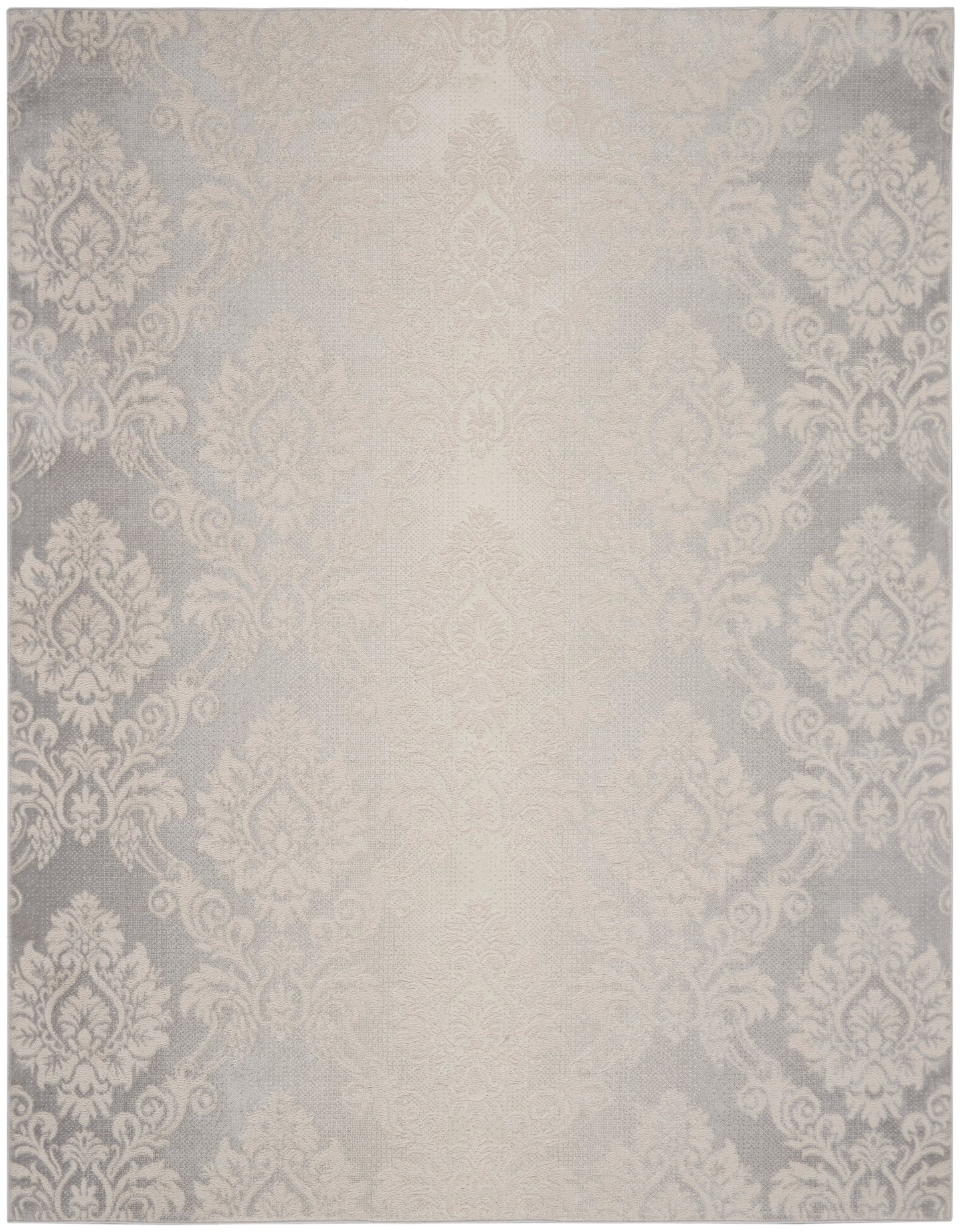 Nourison Elation 9' x 12' Ivory Grey Vintage Indoor Rug