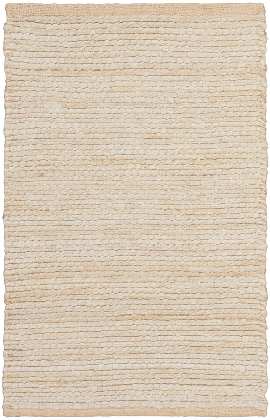 Nourison Natural Jute 2' x 3' Ivory Farmhouse Indoor Rug