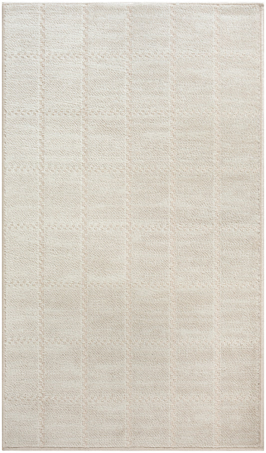 Nourison Serenity Home 2'2" x 3'9" Ivory Cream Modern Indoor Rug