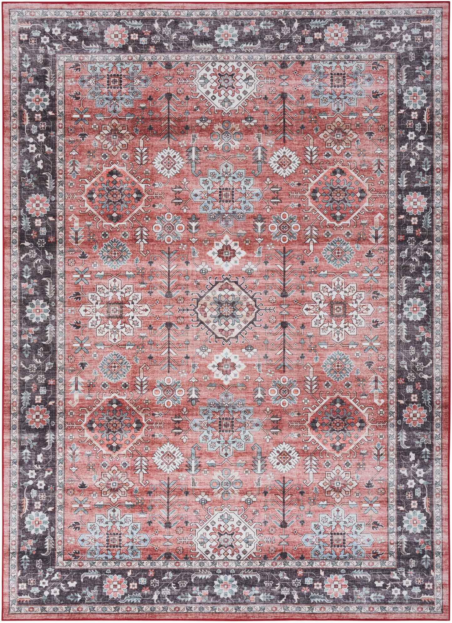 Nourison Fulton 5' x 7' Brick Vintage Indoor Rug