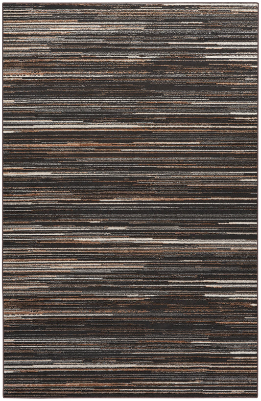 Calvin Klein Captivating 3'2" x 5' Mocha Modern Indoor Rug