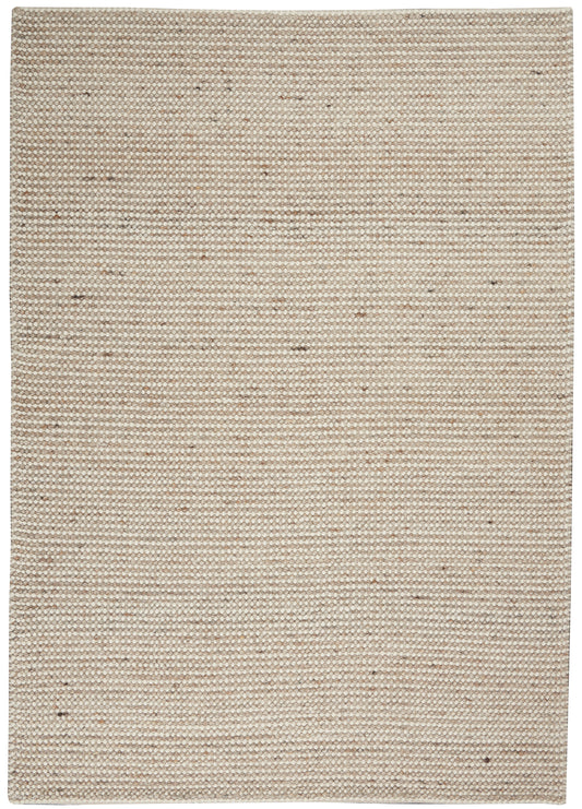 Calvin Klein Textured Dots 5'3" x 7'3" Natural Beach Indoor Rug