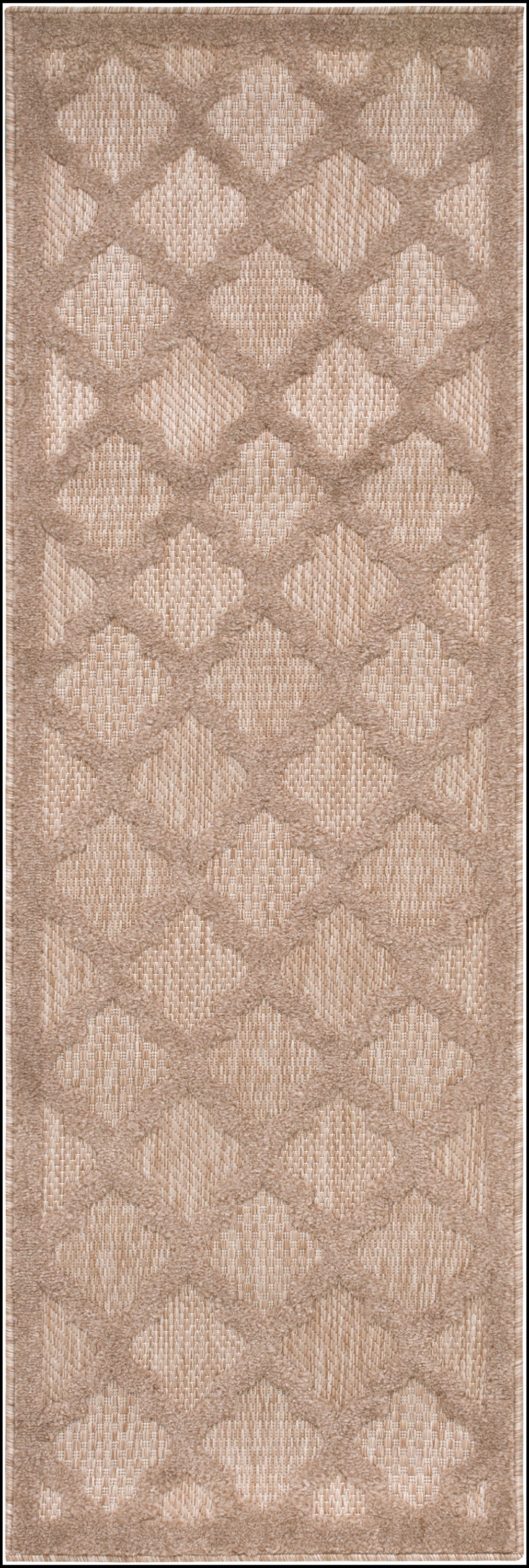 Nourison Easy Care 2' x 6' Natural Beige Outdoor Rug