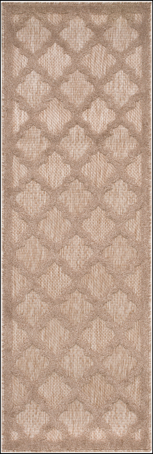 Nourison Easy Care 2' x 6' Natural Beige Outdoor Rug