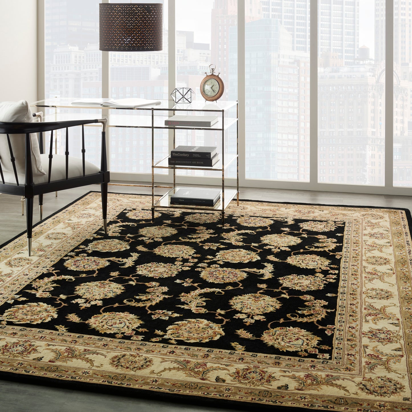 Nourison Nourison 2000 9'9" x 13'9" Black Traditional Indoor Rug