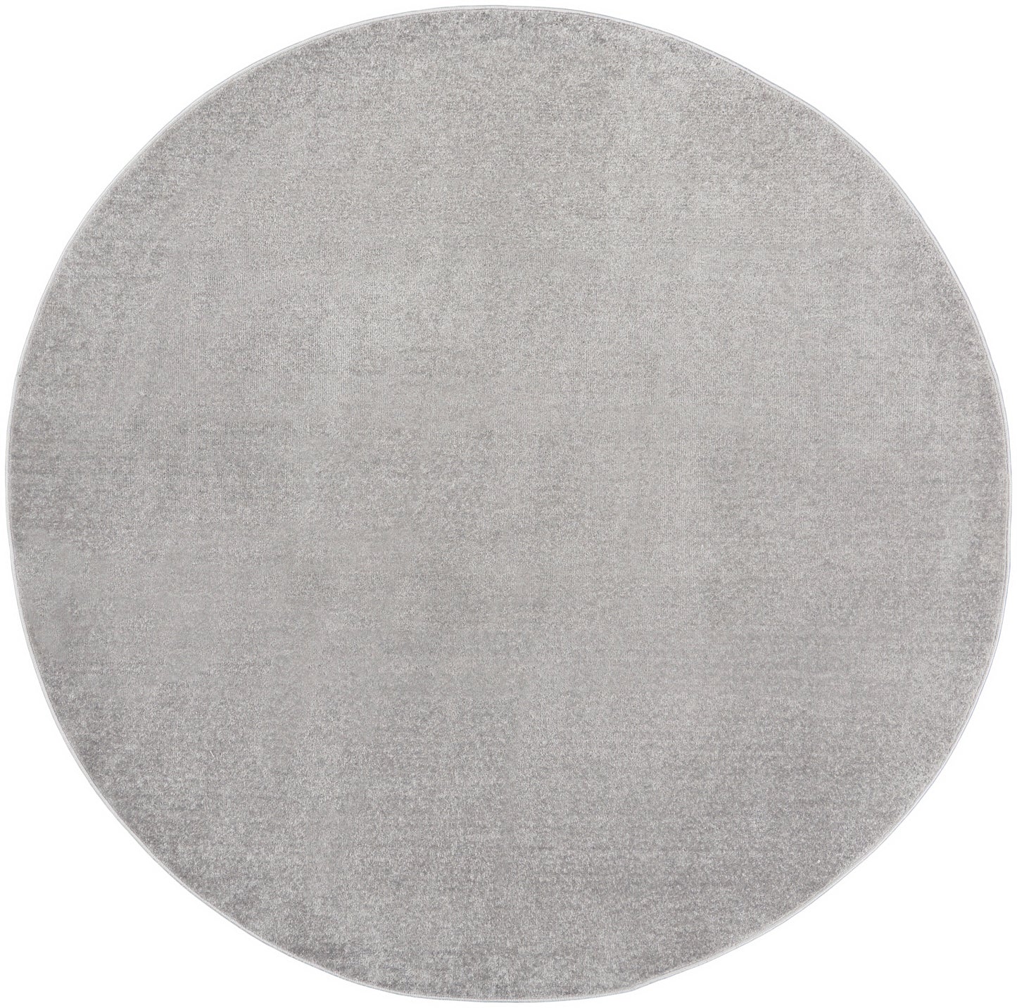 Nourison Nourison Essentials 6' x Round Silver Grey Outdoor Rug