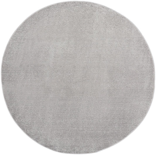 Nourison Nourison Essentials 6' x Round Silver Grey Outdoor Rug