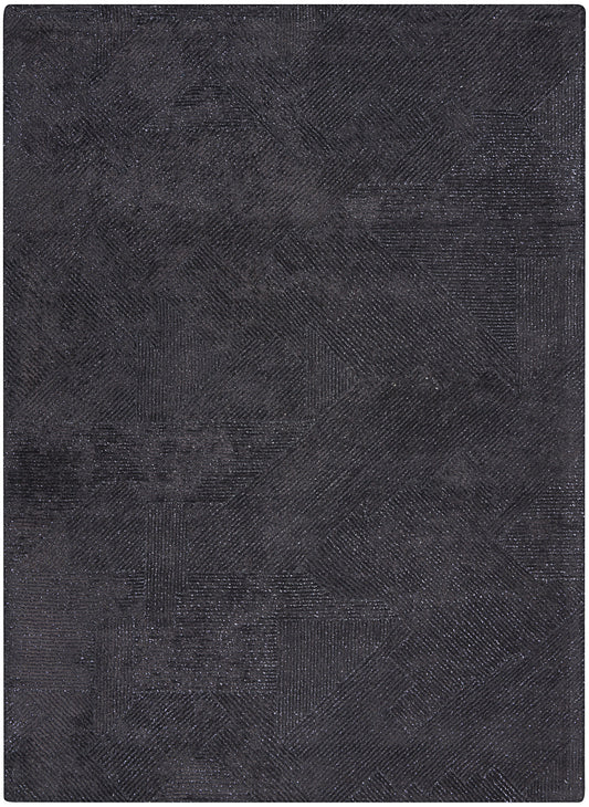 Michael Amini Ma30 Star 5'3" x 7'3" Black Modern Indoor Rug