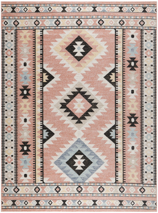 Nourison Washable Decor 7'10" x 10' Ivory Multicolor Bohemian Indoor Rug