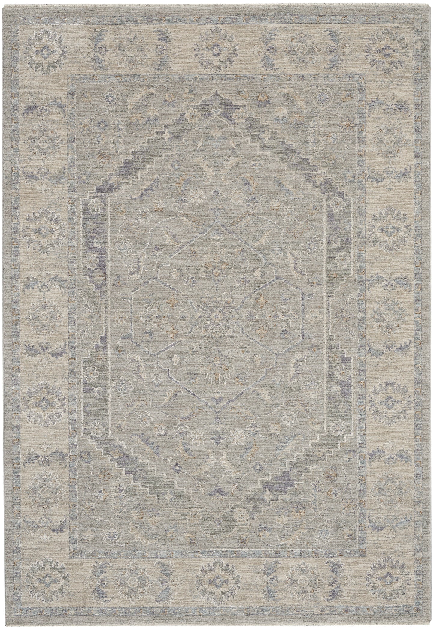 Nourison Infinite 3'11" x 5'11" Grey Vintage Indoor Rug