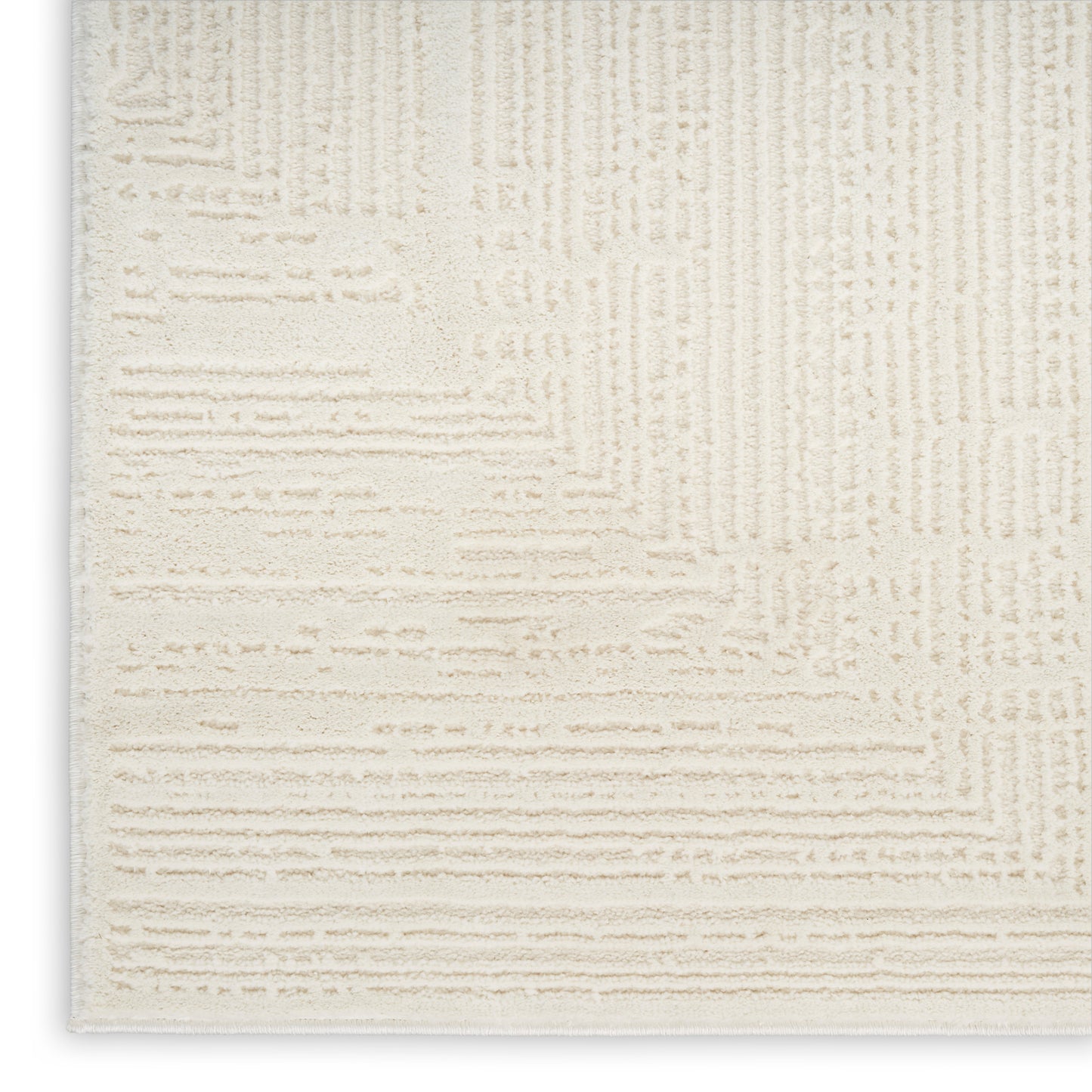 Nourison Sustainable Trends 2'2" x 7'6" Ivory Farmhouse Indoor Rug