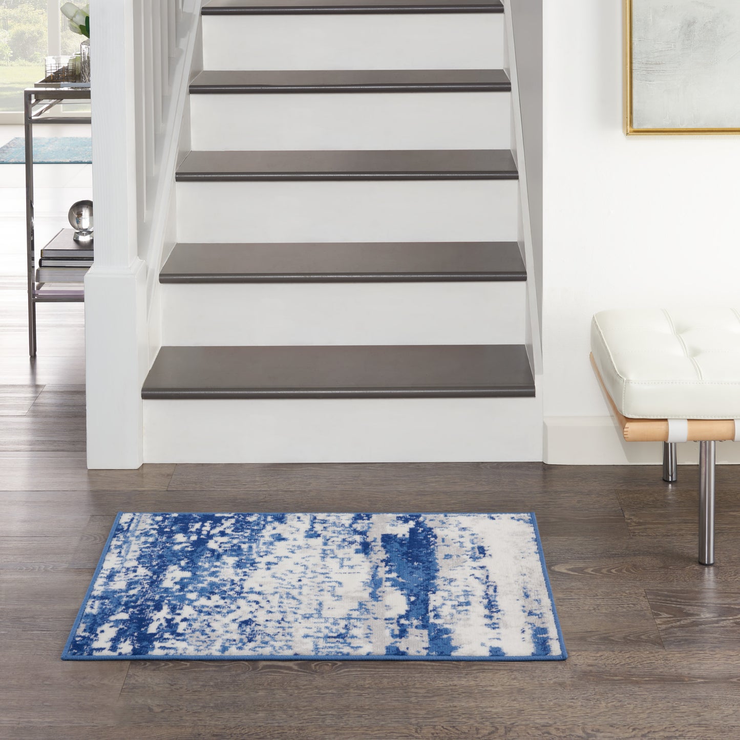 Nourison Whimsicle 2' x 3' Ivory Navy Modern Indoor Rug