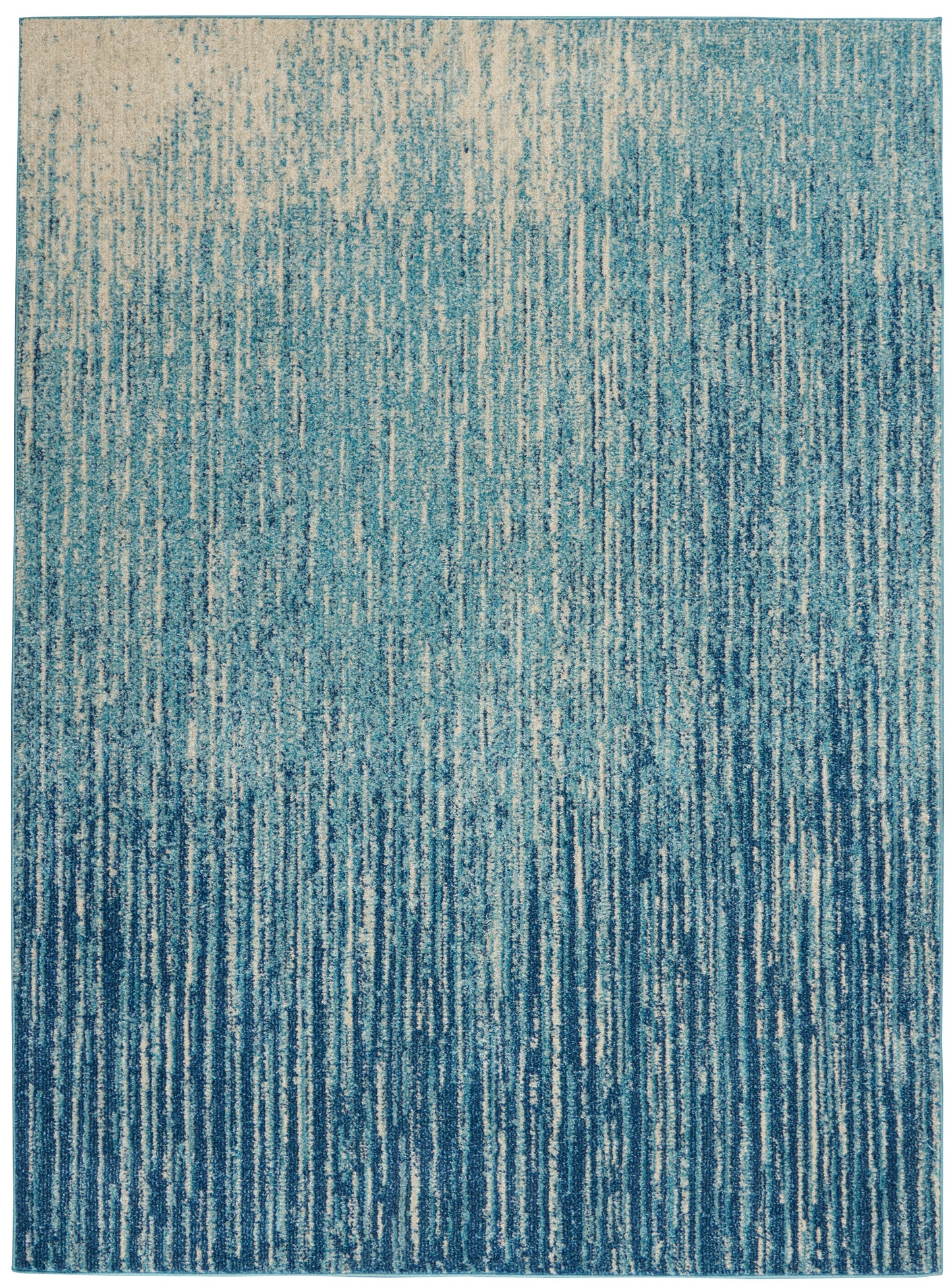 Nourison Passion 3'9" x 5'9" Navy/Light Blue Modern Indoor Rug