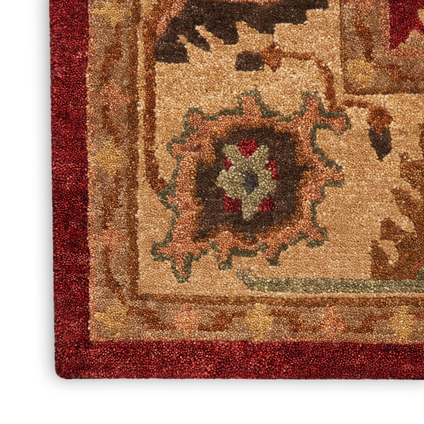 Nourison Tahoe 7'9" x 9'9" Red Traditional Indoor Rug