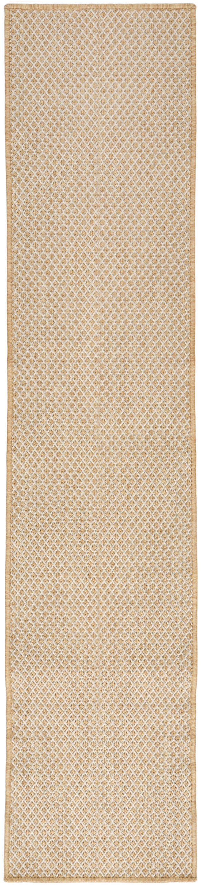 Nourison Courtyard 2'2" x 8' Natural Modern Rug