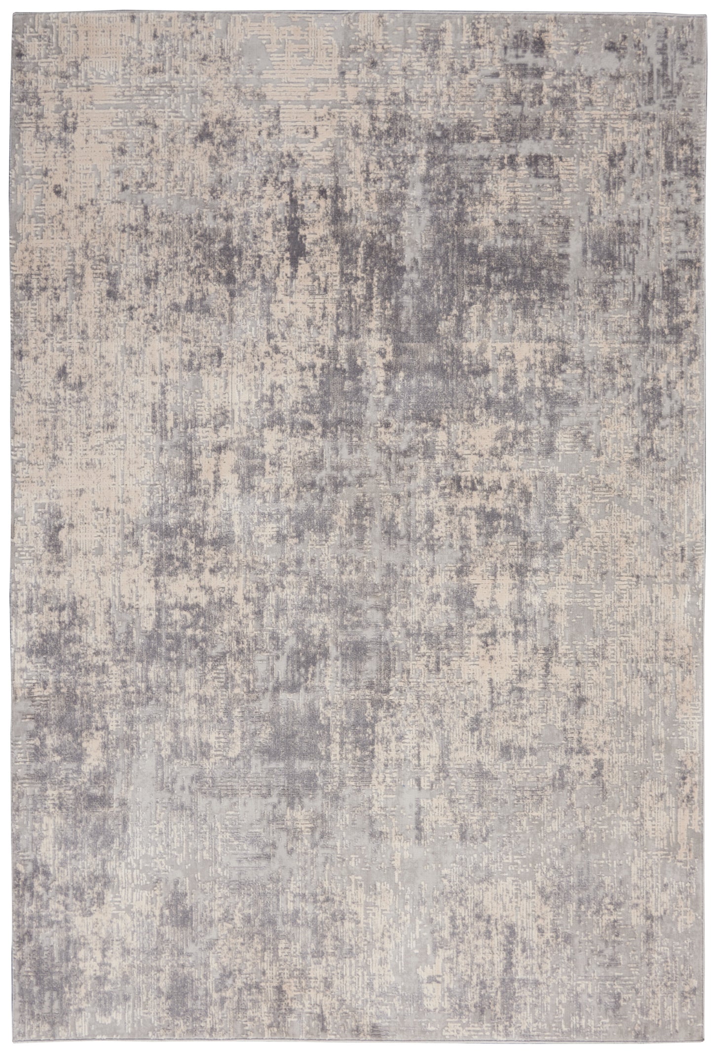 Nourison Rustic Textures 5'3" x 7'3" Ivory/Silver Modern Indoor Rug