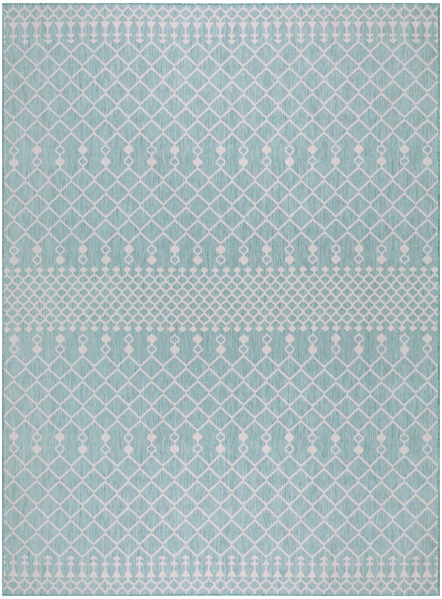 Nourison Positano 8' x 10' Aqua Modern Rug