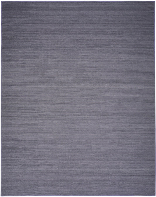 Nourison Washable Essentials 7'10" x 9'10" Navy Modern Indoor Rug