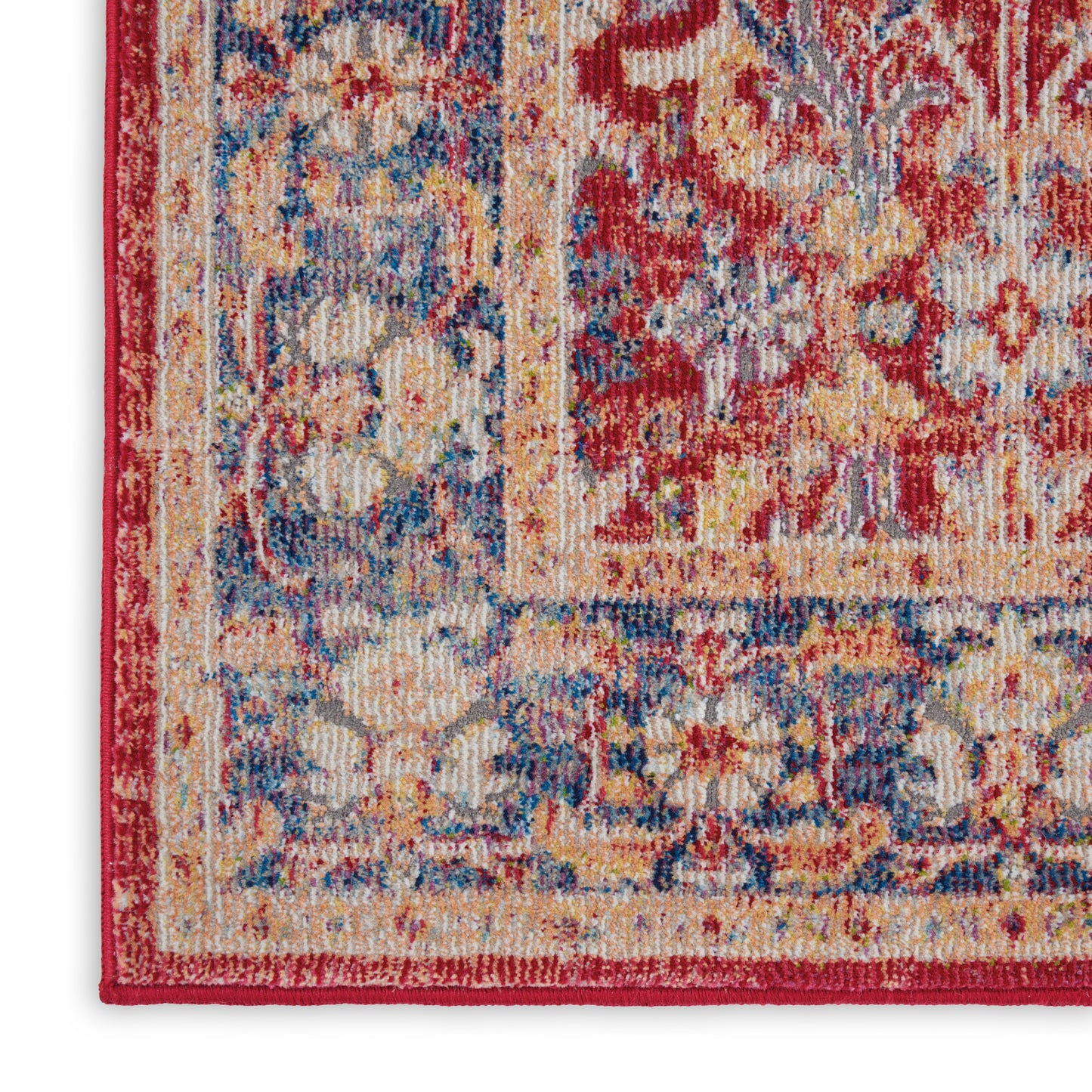 Nourison Ankara Global 2' x 6' Red Vintage Indoor Rug