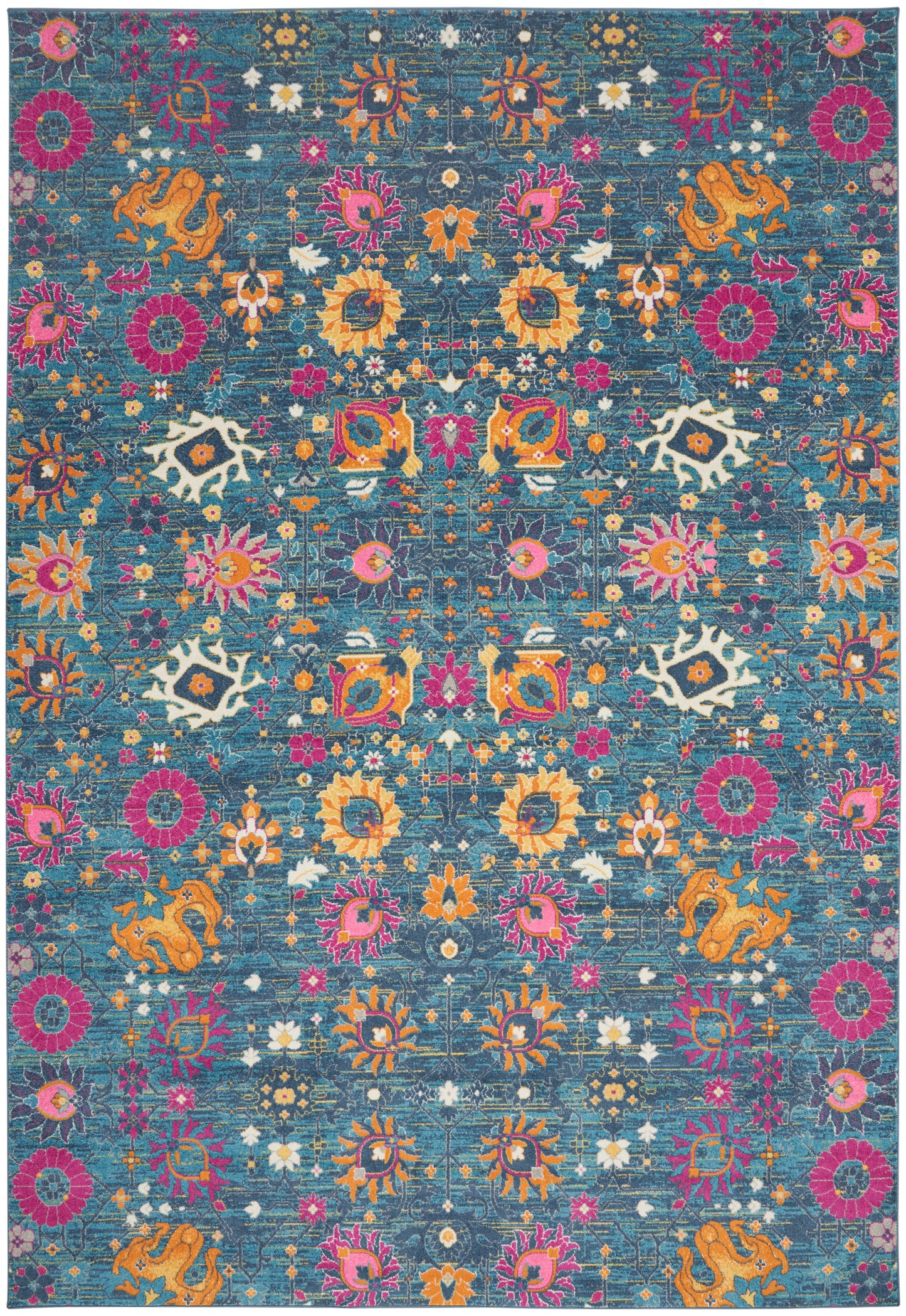 Nourison Passion 9' x 12' Denim Bohemian Indoor Rug