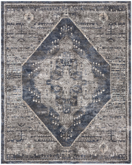 Nourison American Manor 7'10" x 9'10" Blue Farmhouse Indoor Rug