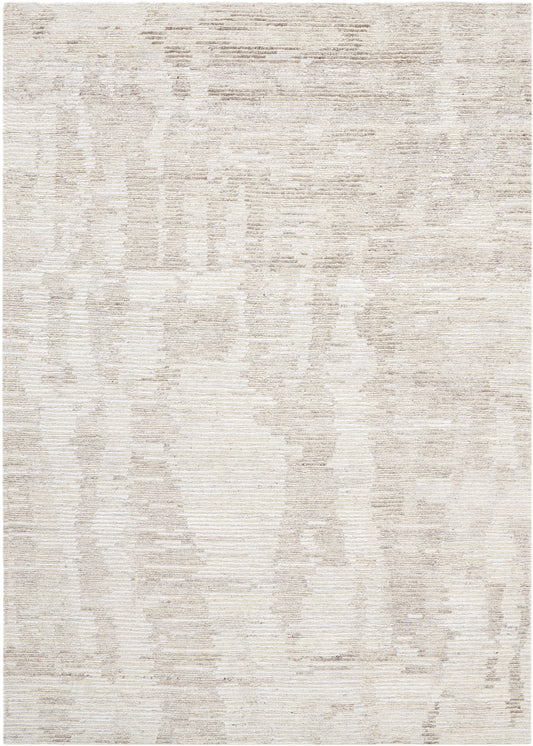 Nourison Ellora 5'6" x 7'5" Ivory Grey Modern Indoor Rug