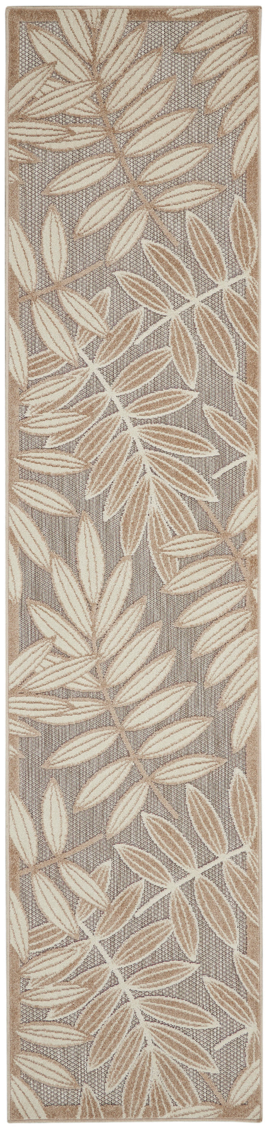 Nourison Aloha 2'3" x 10' Natural Tropical Rug