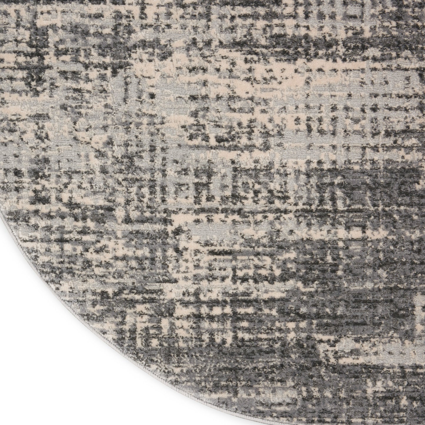 Calvin Klein CK950 Rush 6' x Round Grey Beige Modern Indoor Rug