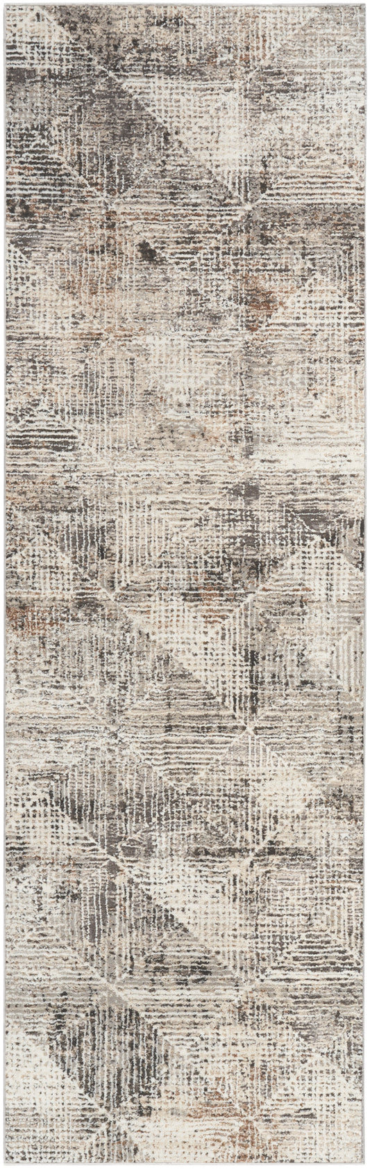 Nourison Sustainable Trends 2'2" x 7'6" Ivory Multicolor Modern Indoor Rug